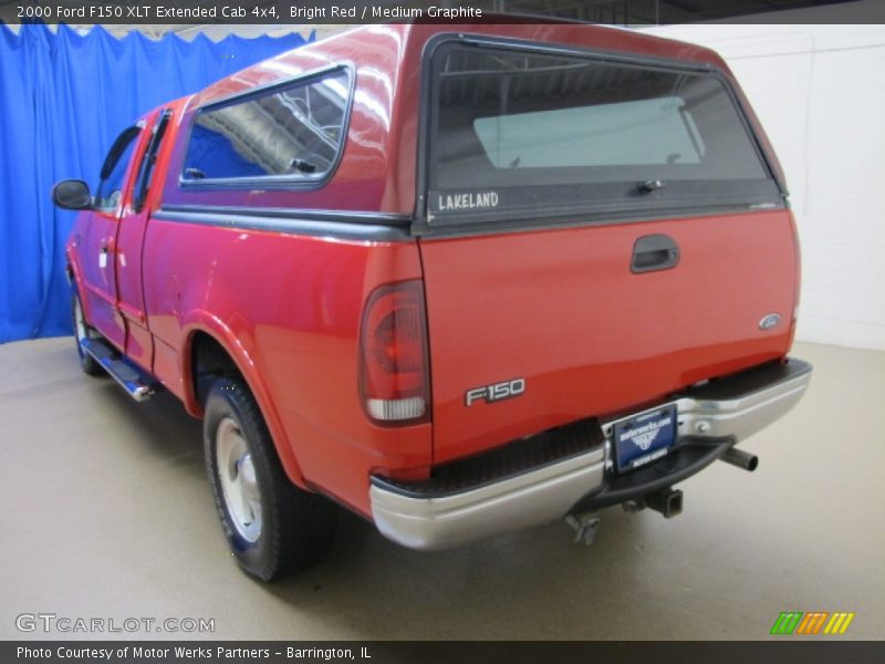 Bright Red / Medium Graphite 2000 Ford F150 XLT Extended Cab 4x4