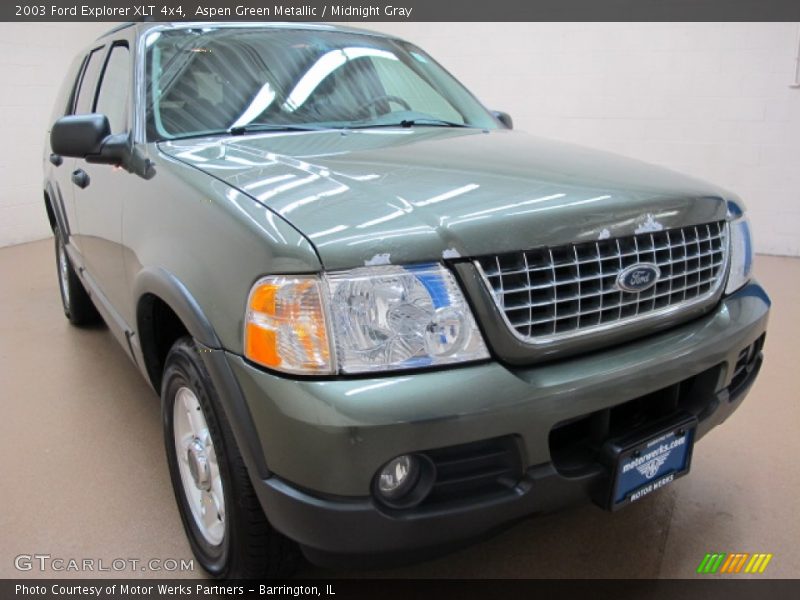 Aspen Green Metallic / Midnight Gray 2003 Ford Explorer XLT 4x4