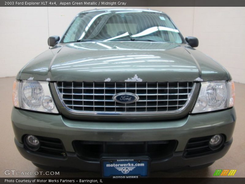 Aspen Green Metallic / Midnight Gray 2003 Ford Explorer XLT 4x4