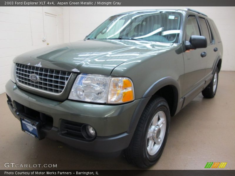 Aspen Green Metallic / Midnight Gray 2003 Ford Explorer XLT 4x4