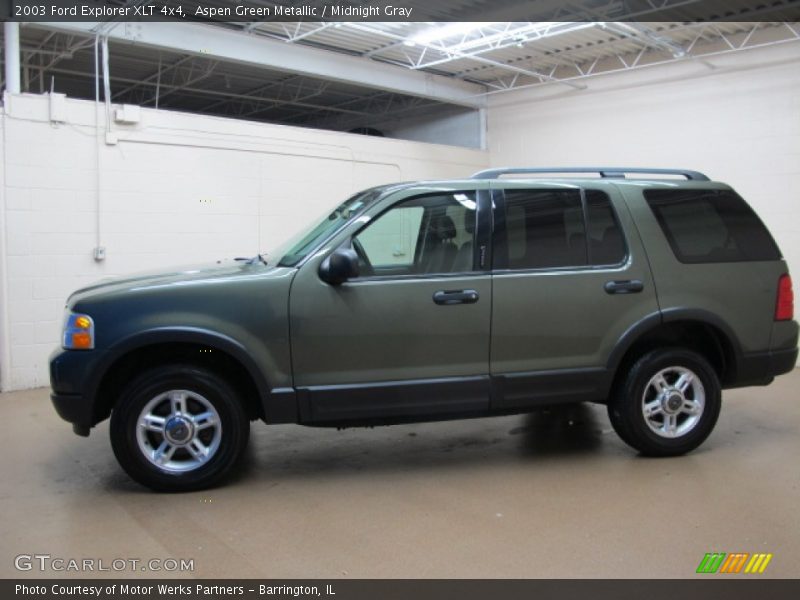 Aspen Green Metallic / Midnight Gray 2003 Ford Explorer XLT 4x4