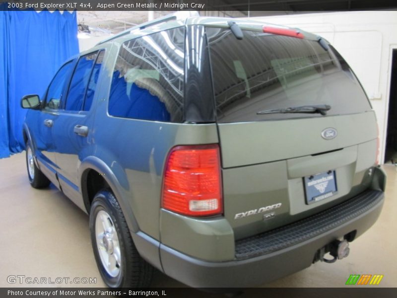 Aspen Green Metallic / Midnight Gray 2003 Ford Explorer XLT 4x4