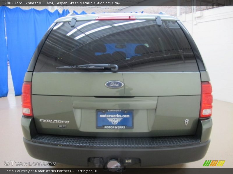 Aspen Green Metallic / Midnight Gray 2003 Ford Explorer XLT 4x4