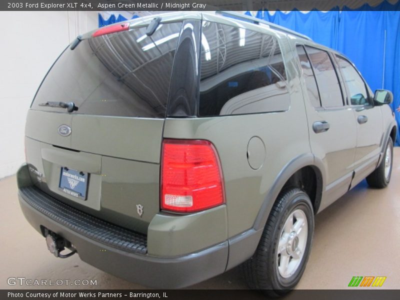 Aspen Green Metallic / Midnight Gray 2003 Ford Explorer XLT 4x4