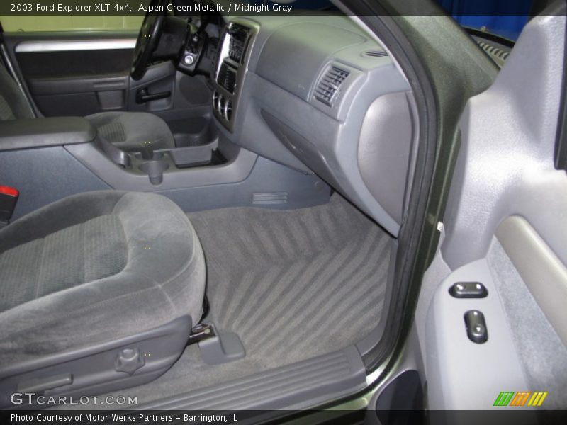 Aspen Green Metallic / Midnight Gray 2003 Ford Explorer XLT 4x4
