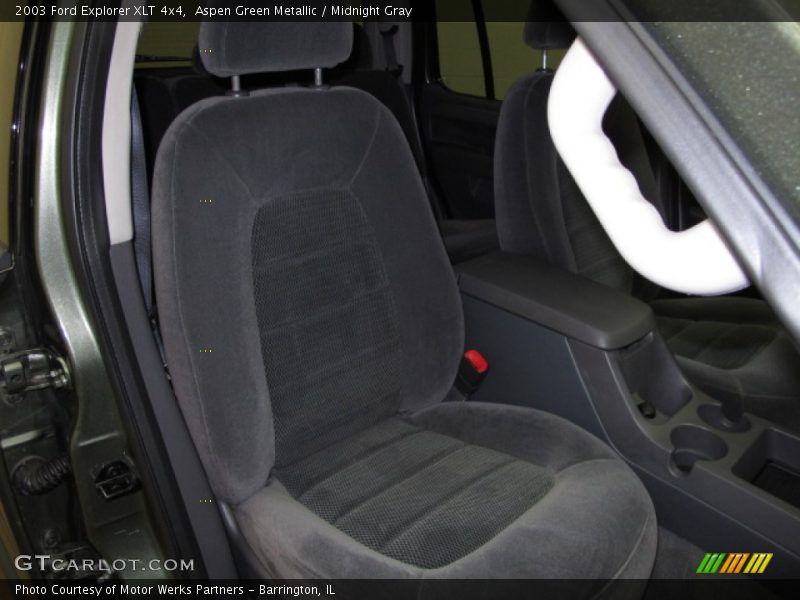 Aspen Green Metallic / Midnight Gray 2003 Ford Explorer XLT 4x4