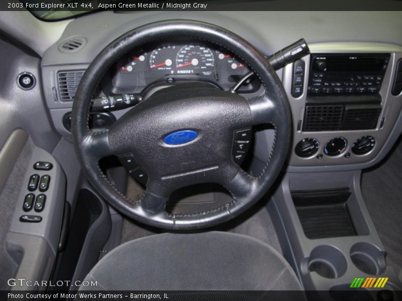 Aspen Green Metallic / Midnight Gray 2003 Ford Explorer XLT 4x4