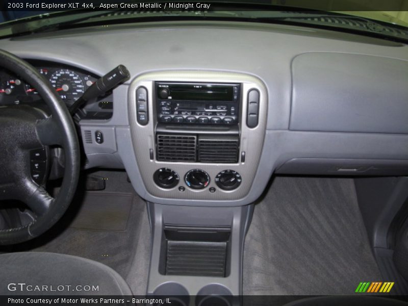 Aspen Green Metallic / Midnight Gray 2003 Ford Explorer XLT 4x4