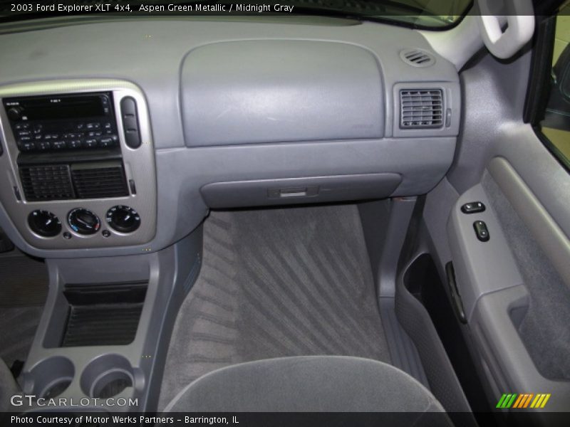 Aspen Green Metallic / Midnight Gray 2003 Ford Explorer XLT 4x4