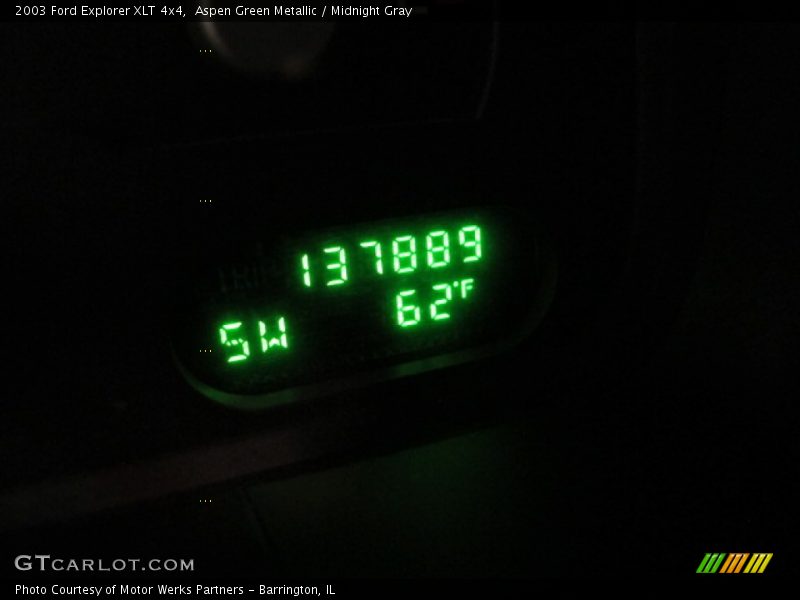 Aspen Green Metallic / Midnight Gray 2003 Ford Explorer XLT 4x4