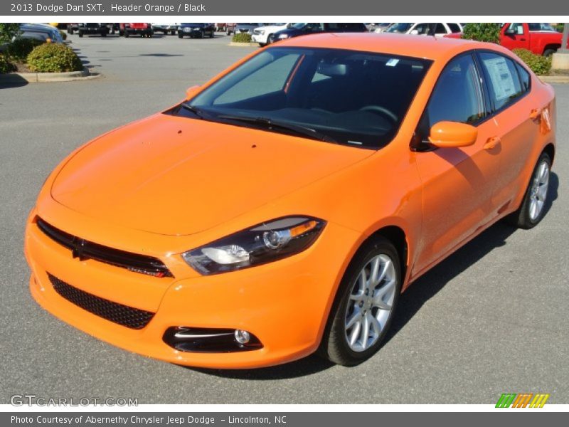 Header Orange / Black 2013 Dodge Dart SXT