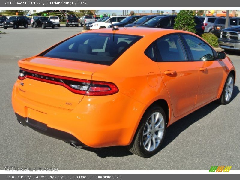 Header Orange / Black 2013 Dodge Dart SXT