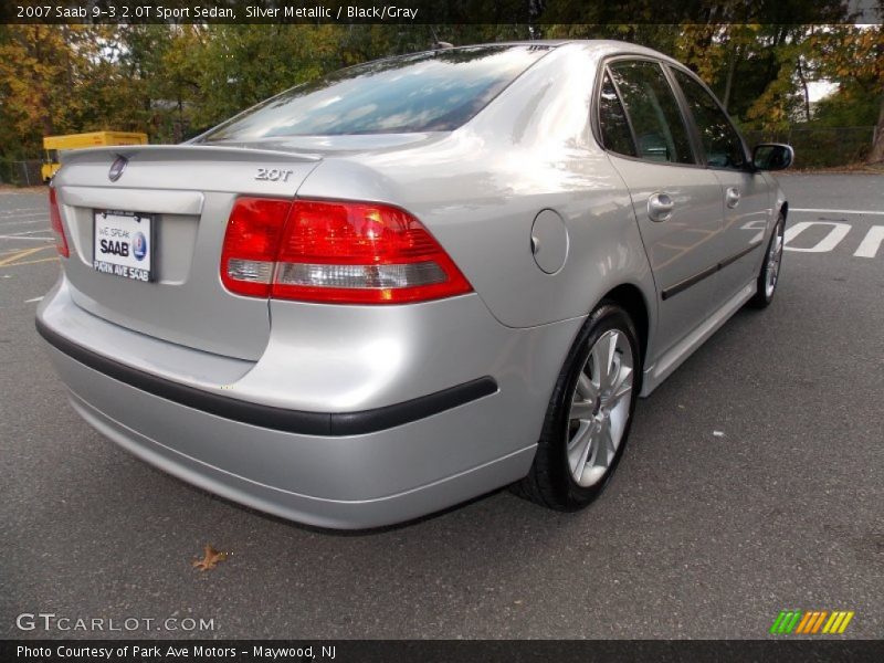 Silver Metallic / Black/Gray 2007 Saab 9-3 2.0T Sport Sedan