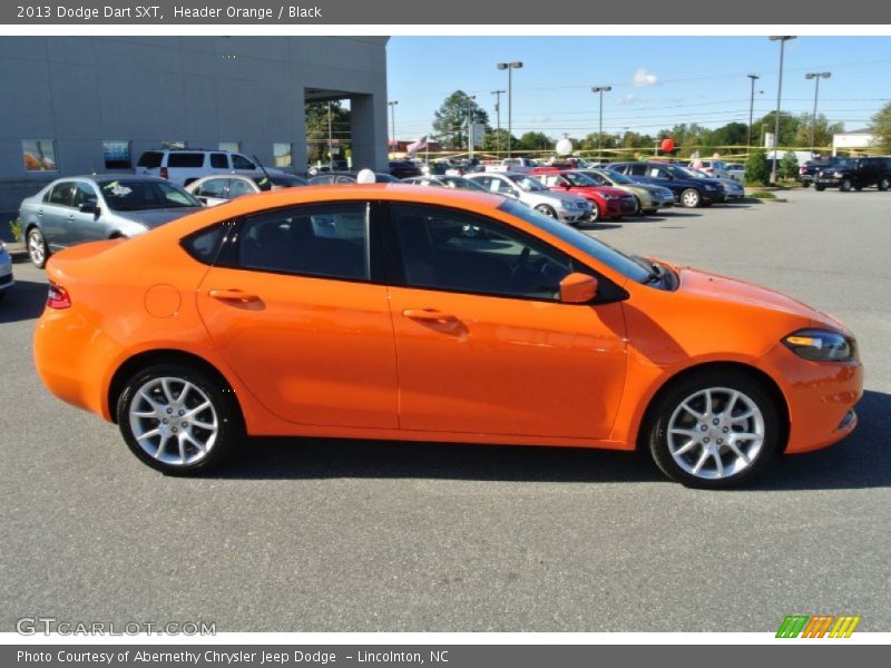 Header Orange / Black 2013 Dodge Dart SXT