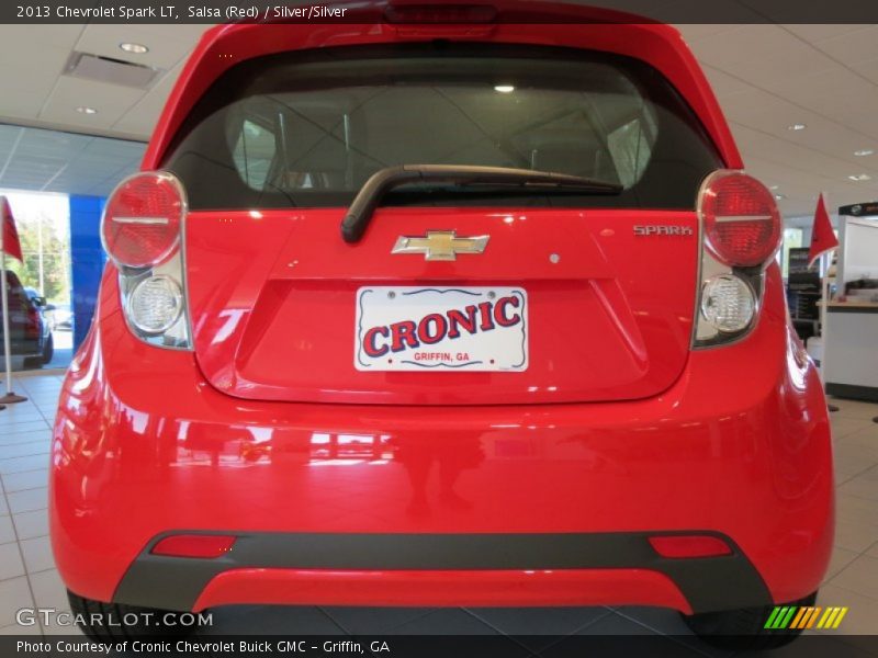 Salsa (Red) / Silver/Silver 2013 Chevrolet Spark LT