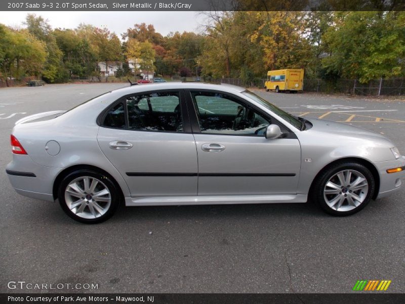 Silver Metallic / Black/Gray 2007 Saab 9-3 2.0T Sport Sedan