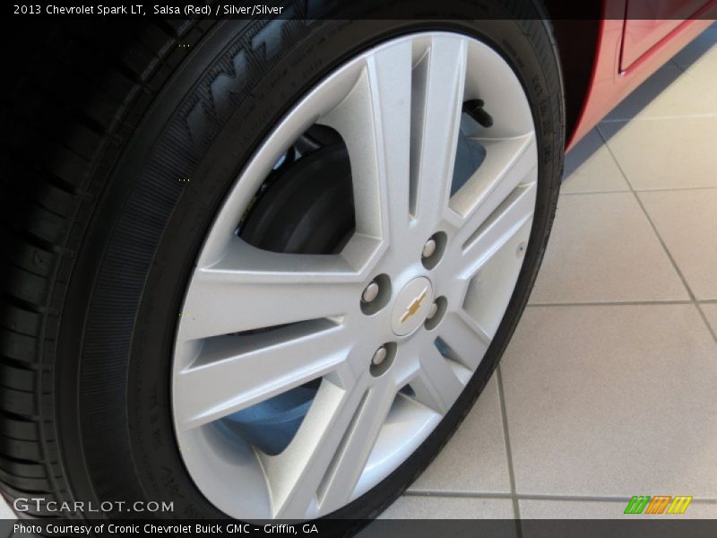 Salsa (Red) / Silver/Silver 2013 Chevrolet Spark LT