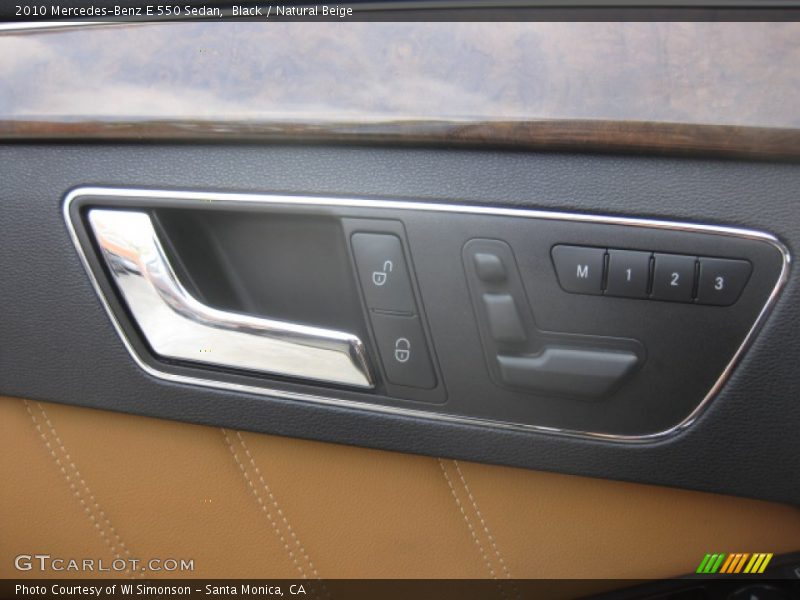 Black / Natural Beige 2010 Mercedes-Benz E 550 Sedan