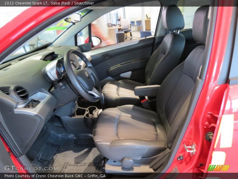 Salsa (Red) / Silver/Silver 2013 Chevrolet Spark LT