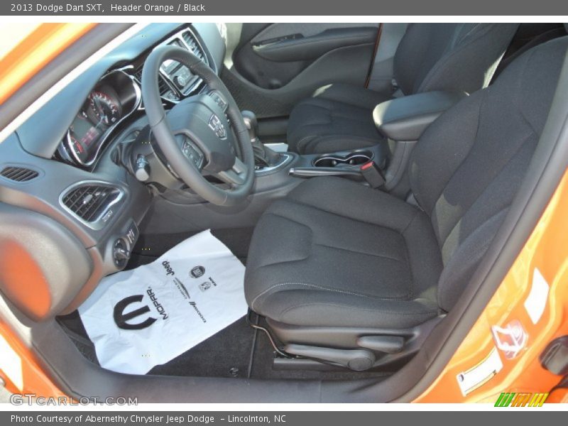Header Orange / Black 2013 Dodge Dart SXT