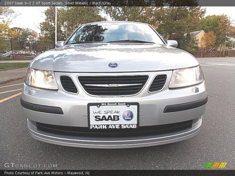 Silver Metallic / Black/Gray 2007 Saab 9-3 2.0T Sport Sedan