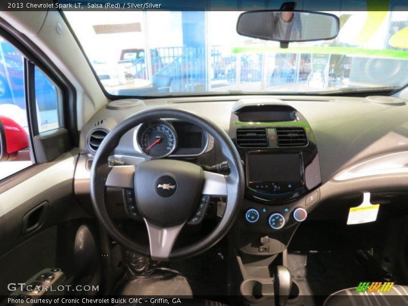 Salsa (Red) / Silver/Silver 2013 Chevrolet Spark LT