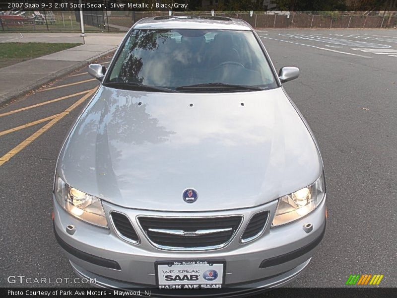 Silver Metallic / Black/Gray 2007 Saab 9-3 2.0T Sport Sedan