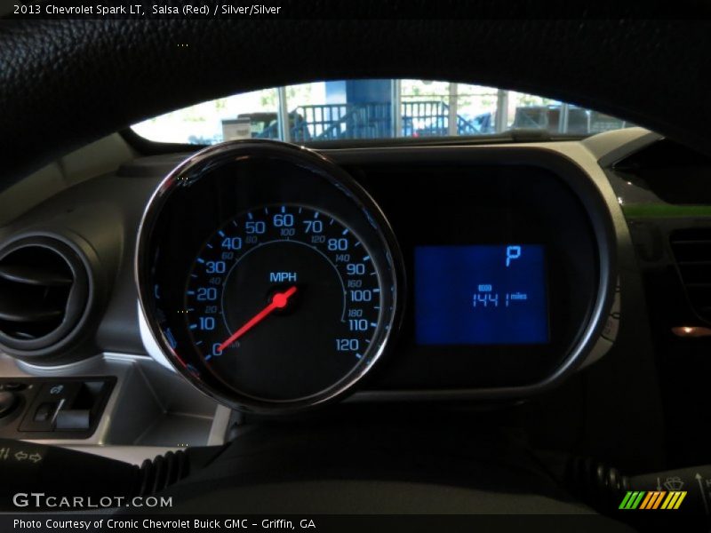 Salsa (Red) / Silver/Silver 2013 Chevrolet Spark LT