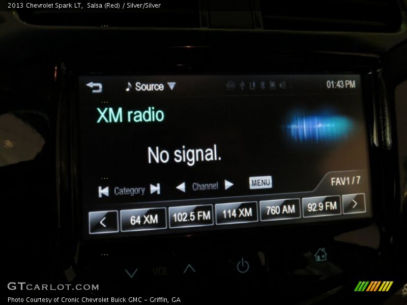 Salsa (Red) / Silver/Silver 2013 Chevrolet Spark LT