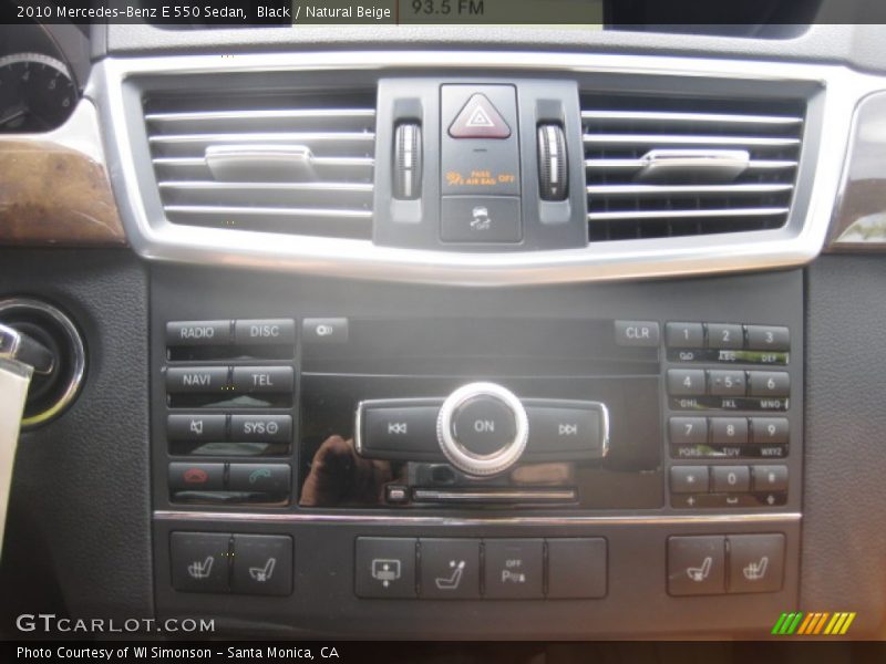 Black / Natural Beige 2010 Mercedes-Benz E 550 Sedan