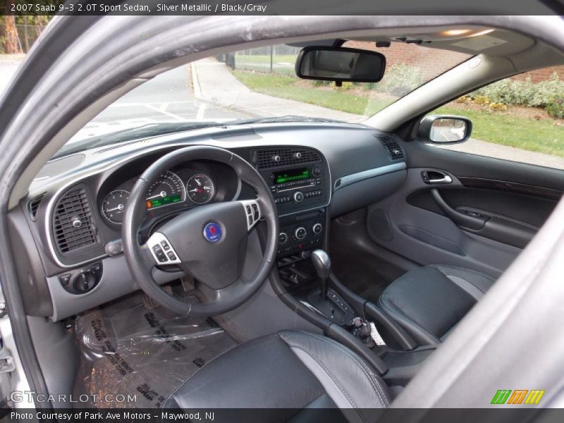Silver Metallic / Black/Gray 2007 Saab 9-3 2.0T Sport Sedan