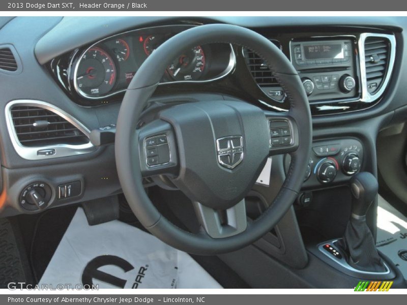 Header Orange / Black 2013 Dodge Dart SXT