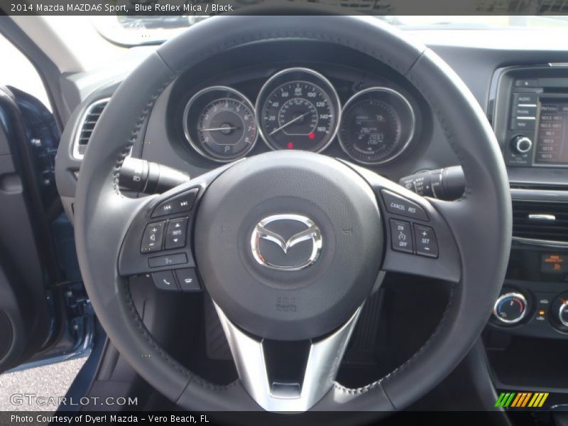 Blue Reflex Mica / Black 2014 Mazda MAZDA6 Sport