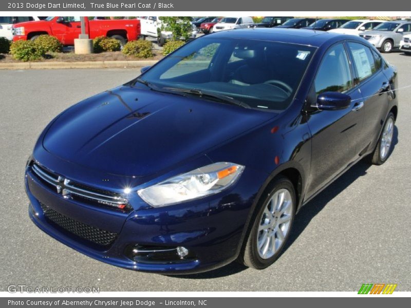 True Blue Pearl Coat / Black 2013 Dodge Dart Limited