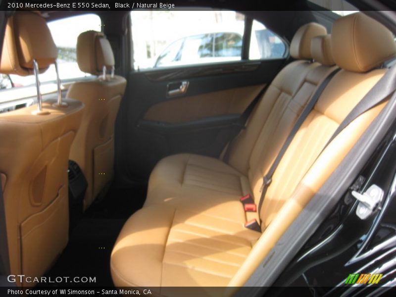 Black / Natural Beige 2010 Mercedes-Benz E 550 Sedan