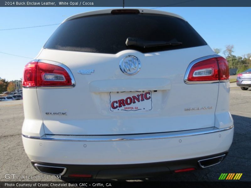 White Opal / Cocoa 2014 Buick Enclave Leather