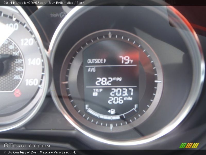 Blue Reflex Mica / Black 2014 Mazda MAZDA6 Sport