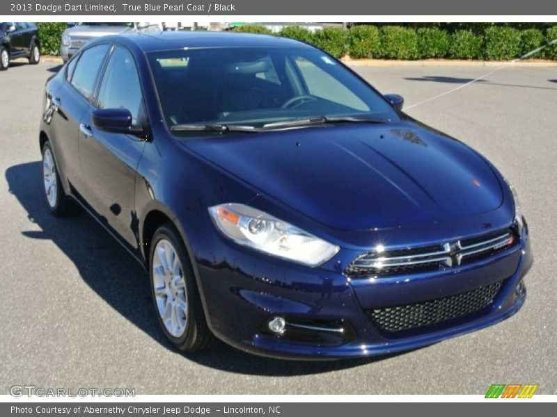 True Blue Pearl Coat / Black 2013 Dodge Dart Limited