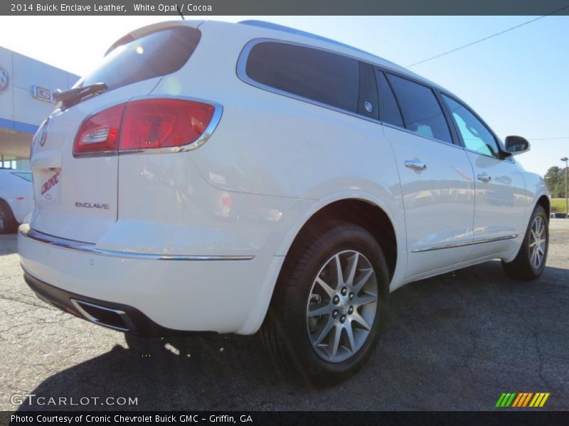 White Opal / Cocoa 2014 Buick Enclave Leather