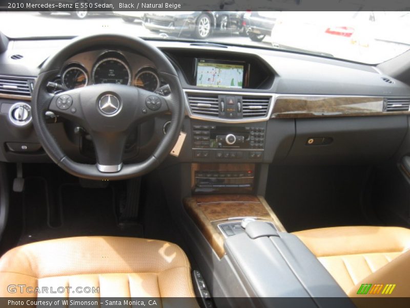 Black / Natural Beige 2010 Mercedes-Benz E 550 Sedan