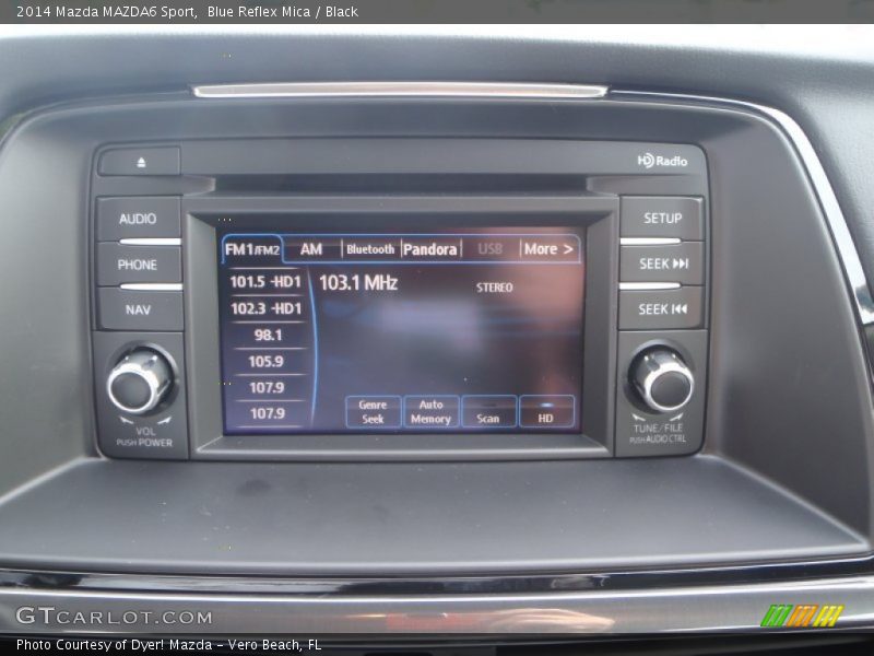 Blue Reflex Mica / Black 2014 Mazda MAZDA6 Sport