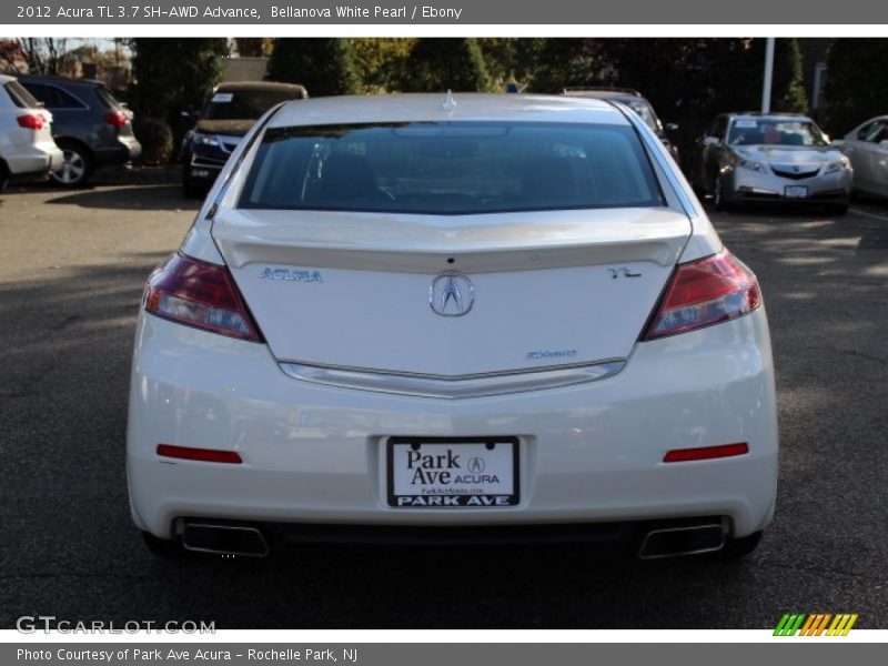 Bellanova White Pearl / Ebony 2012 Acura TL 3.7 SH-AWD Advance
