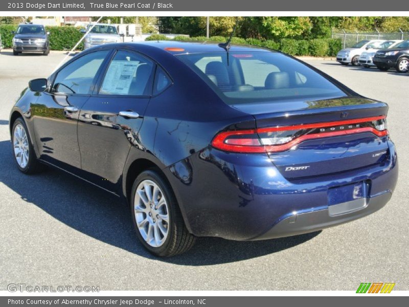 True Blue Pearl Coat / Black 2013 Dodge Dart Limited