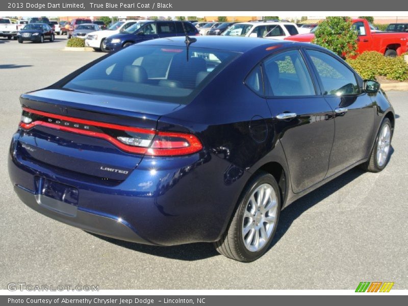 True Blue Pearl Coat / Black 2013 Dodge Dart Limited