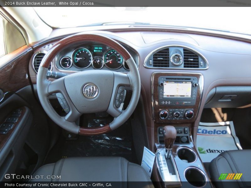 White Opal / Cocoa 2014 Buick Enclave Leather