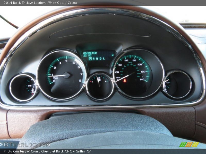White Opal / Cocoa 2014 Buick Enclave Leather