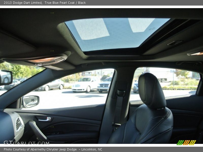 True Blue Pearl Coat / Black 2013 Dodge Dart Limited