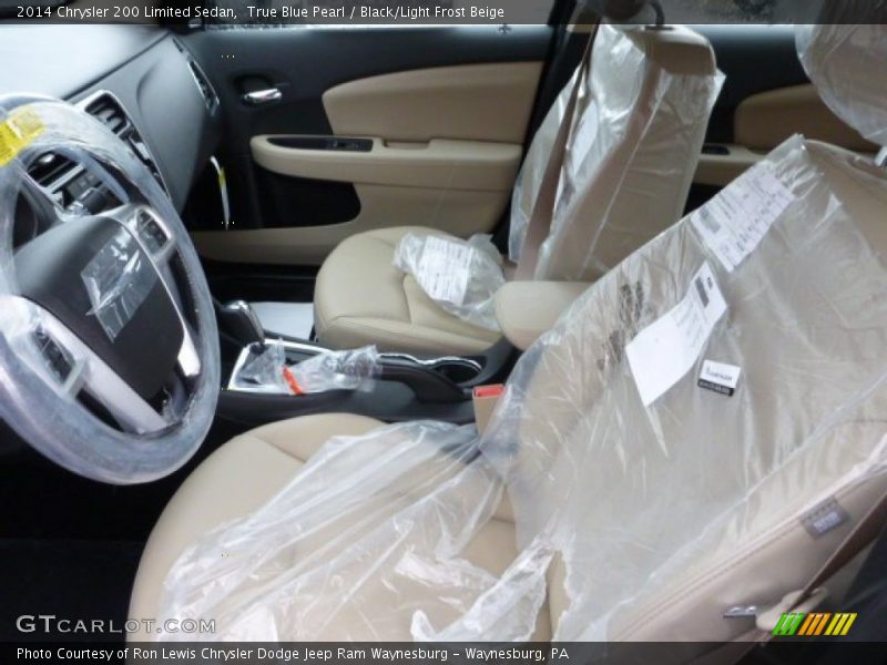 True Blue Pearl / Black/Light Frost Beige 2014 Chrysler 200 Limited Sedan