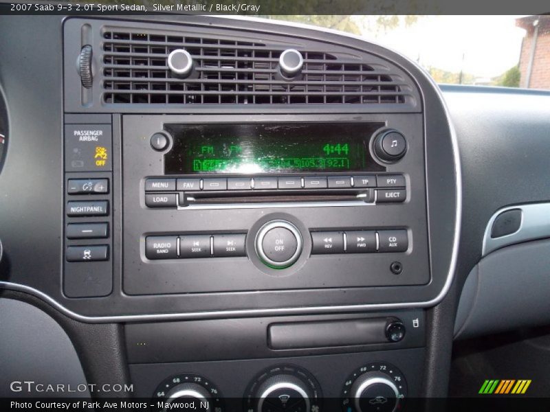 Silver Metallic / Black/Gray 2007 Saab 9-3 2.0T Sport Sedan