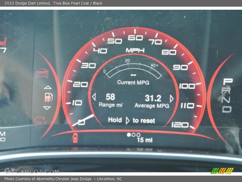 True Blue Pearl Coat / Black 2013 Dodge Dart Limited